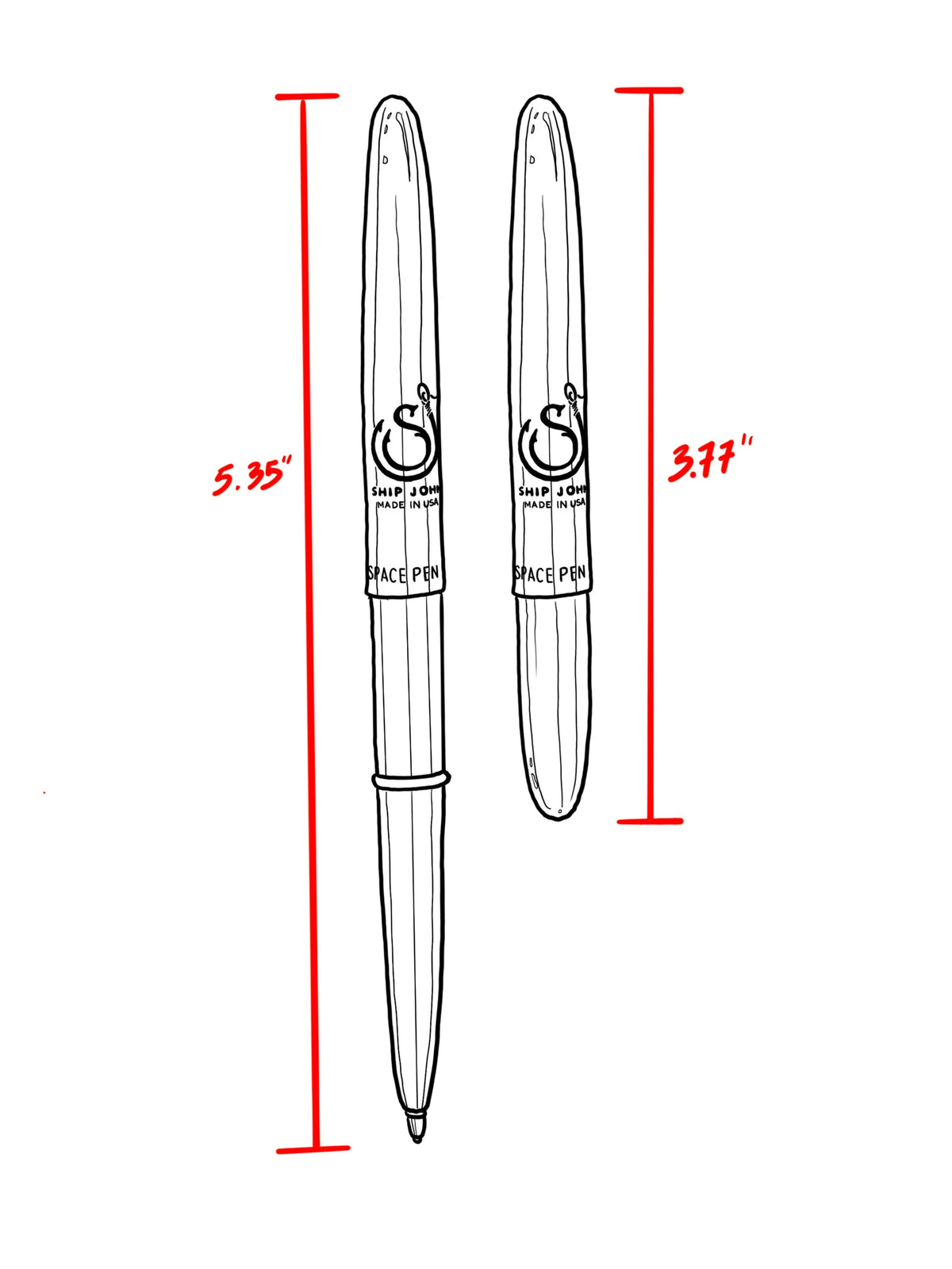Raw Brass Pocket Pen