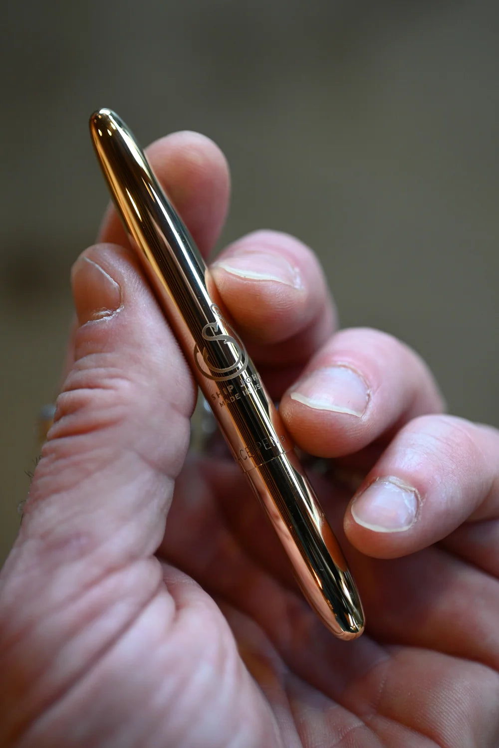 Raw Brass Pocket Pen, Raw Brass - No clip