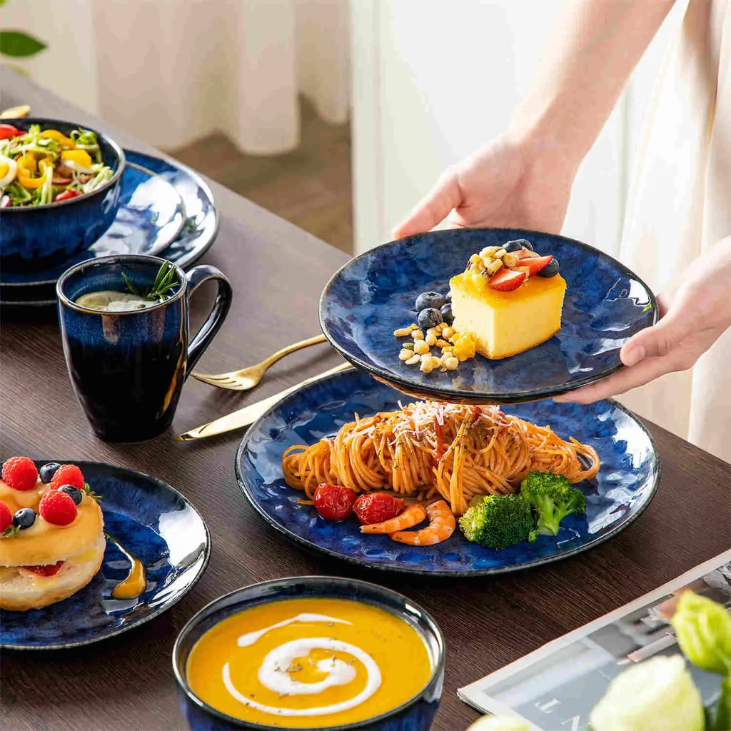 Reactive Glaze Dinnerware Set