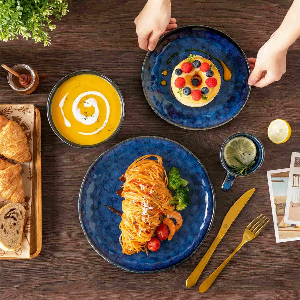 Reactive Glaze Dinnerware Set