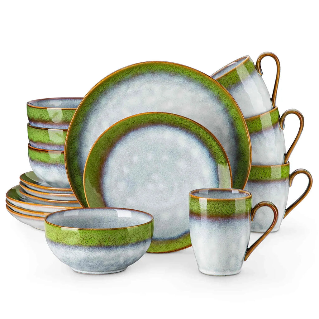 Reactive Glaze Dinnerware Set
