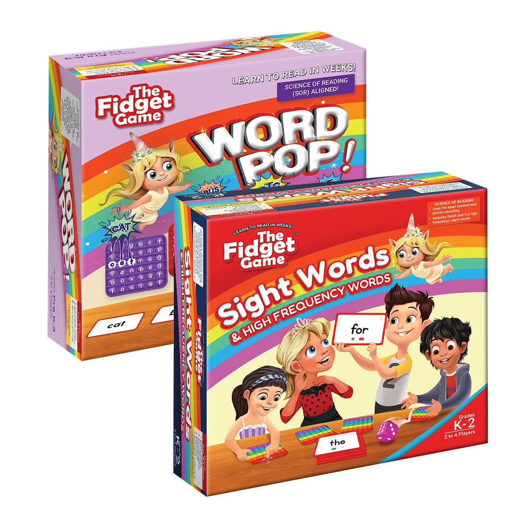 Reading Games Bundle for Pre-K to Grade 2, Ages 3-8, Quick 15-Minute Play for 1-4 Players · Pre-K to Grade 2 reading pract