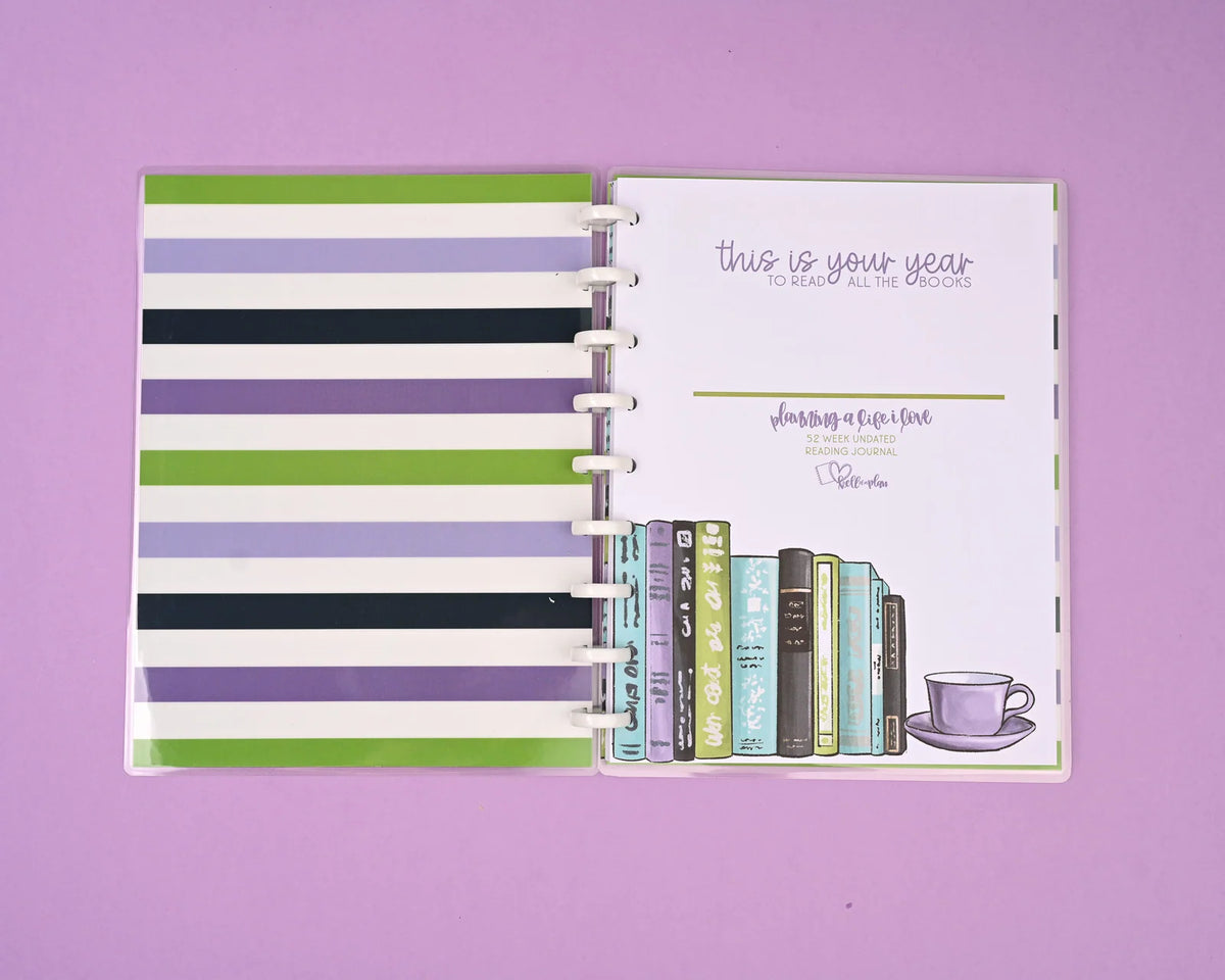 Reading Journal 2026 with Weekly Tracking Pages, 100 Book Challenge, Reviews, Dot Grid Notes and Sticker Sheets