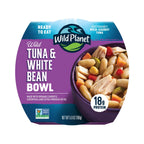 Ready-to-Eat Tuna and White Bean Salad Bowls with Organic Chickpeas, Vegetables, 18g Protein and No-Prep Convenience