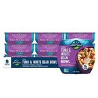 Ready-to-Eat Tuna and White Bean Salad Bowls with Organic Chickpeas, Vegetables, 18g Protein and No-Prep Convenience