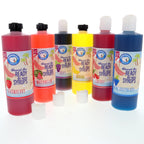 Ready-to-Use Snow Cone and Shaved Ice Syrup Variety Pack, Choose 6 Flavors with Pure Cane Sugar