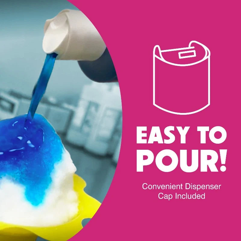 Ready-to-Use Snow Cone and Shaved Ice Syrup Variety Pack, Choose 6 Flavors with Pure Cane Sugar
