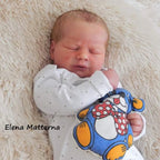 Reborn Doll Kit in a Sleeping Newborn Style, Unpainted Vinyl