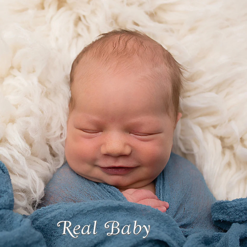 Reborn Doll Kit in a Sleeping Newborn Style, Unpainted Vinyl