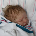 Reborn Doll Kit in a Sleeping Newborn Style, Unpainted Vinyl