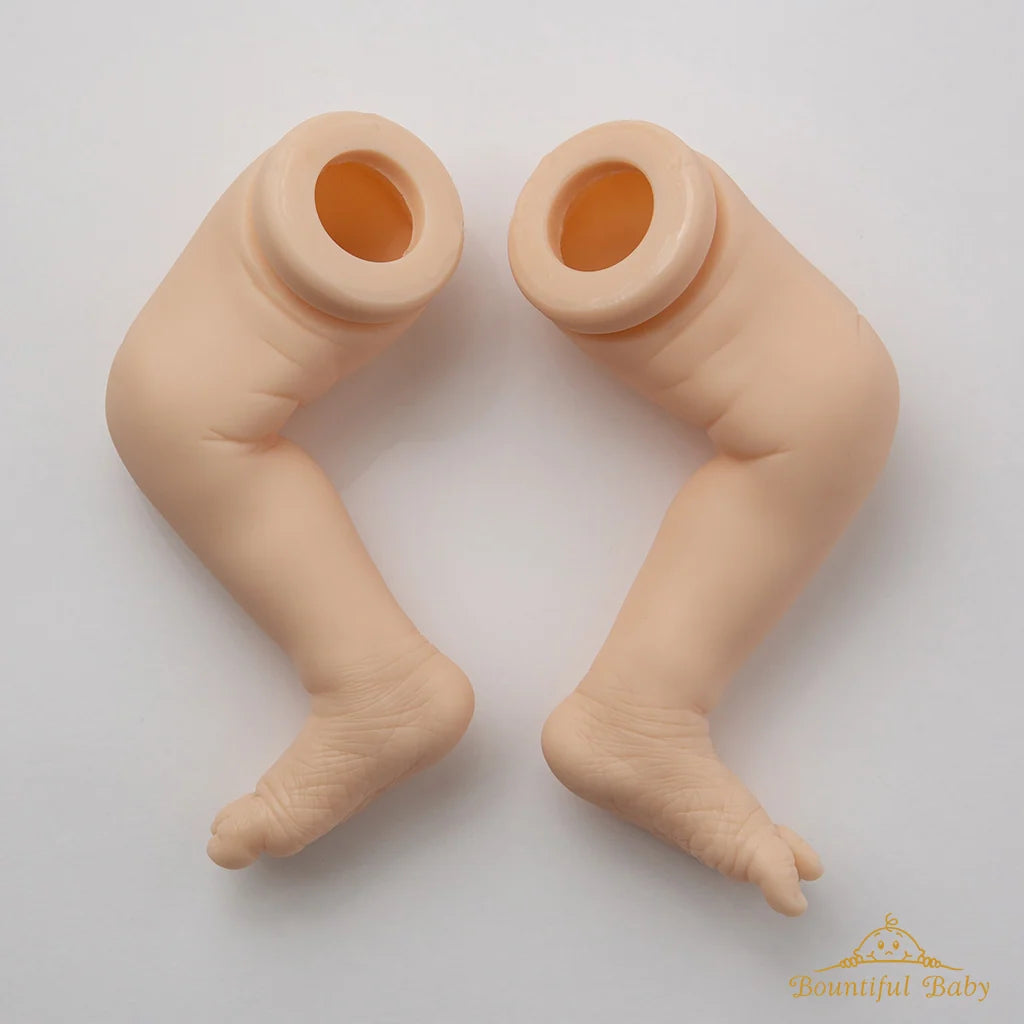 Reborn Doll Vinyl Kit with Full Limbs, 18.5-Inch Unpainted Sculpt for Custom Baby Doll Art
