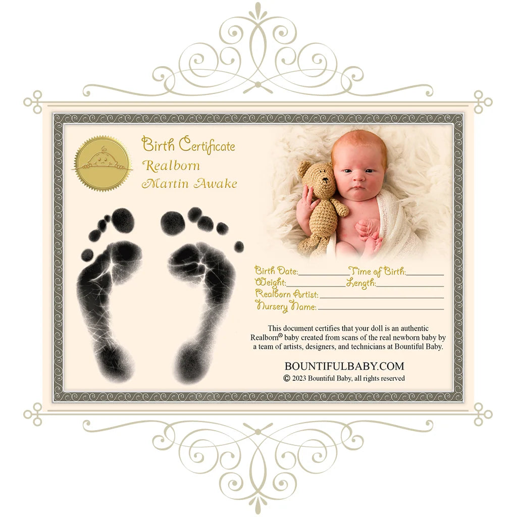 Reborn Doll Vinyl Kit with Full Limbs, 18.5-Inch Unpainted Sculpt for Custom Baby Doll Art