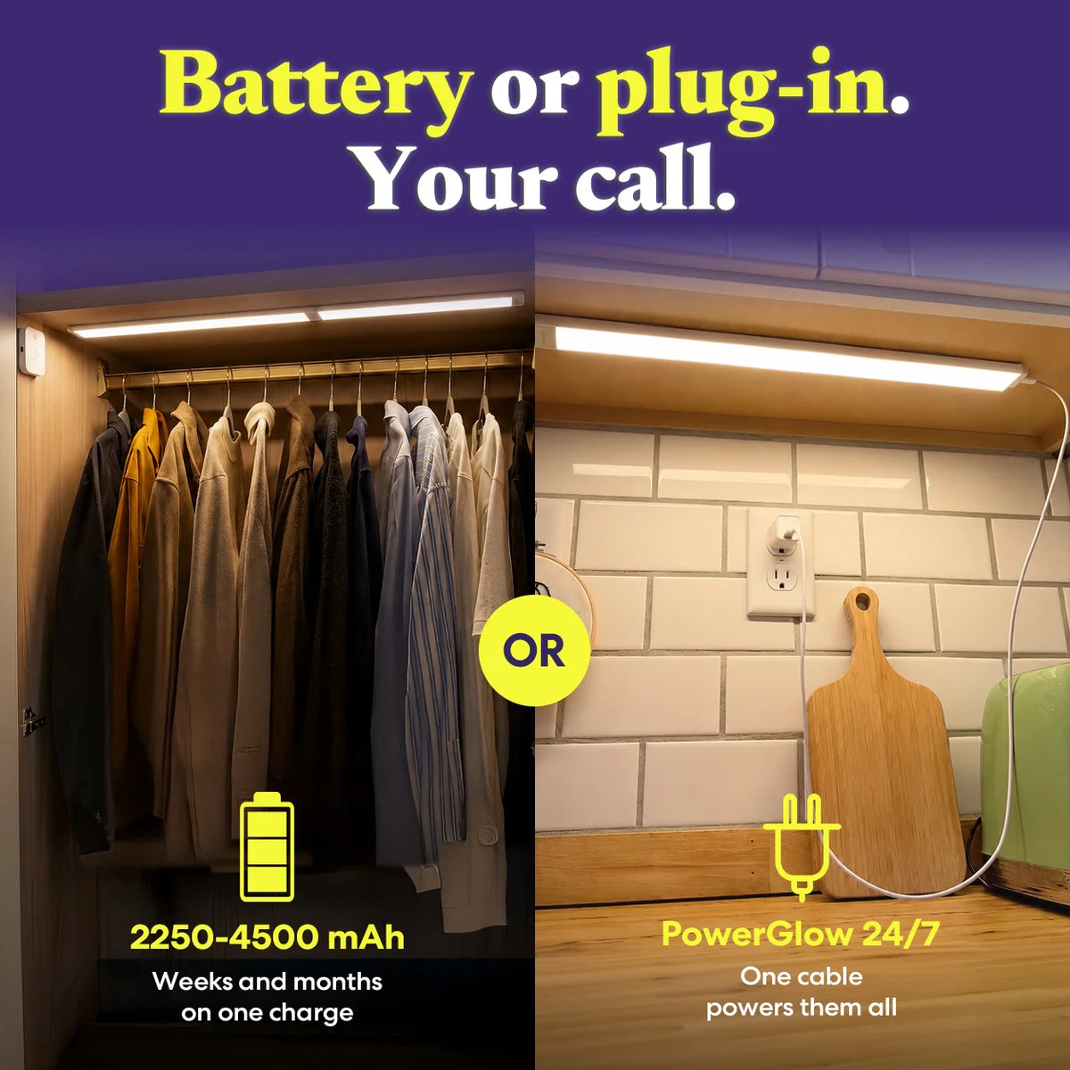 Rechargeable Cabinet Light