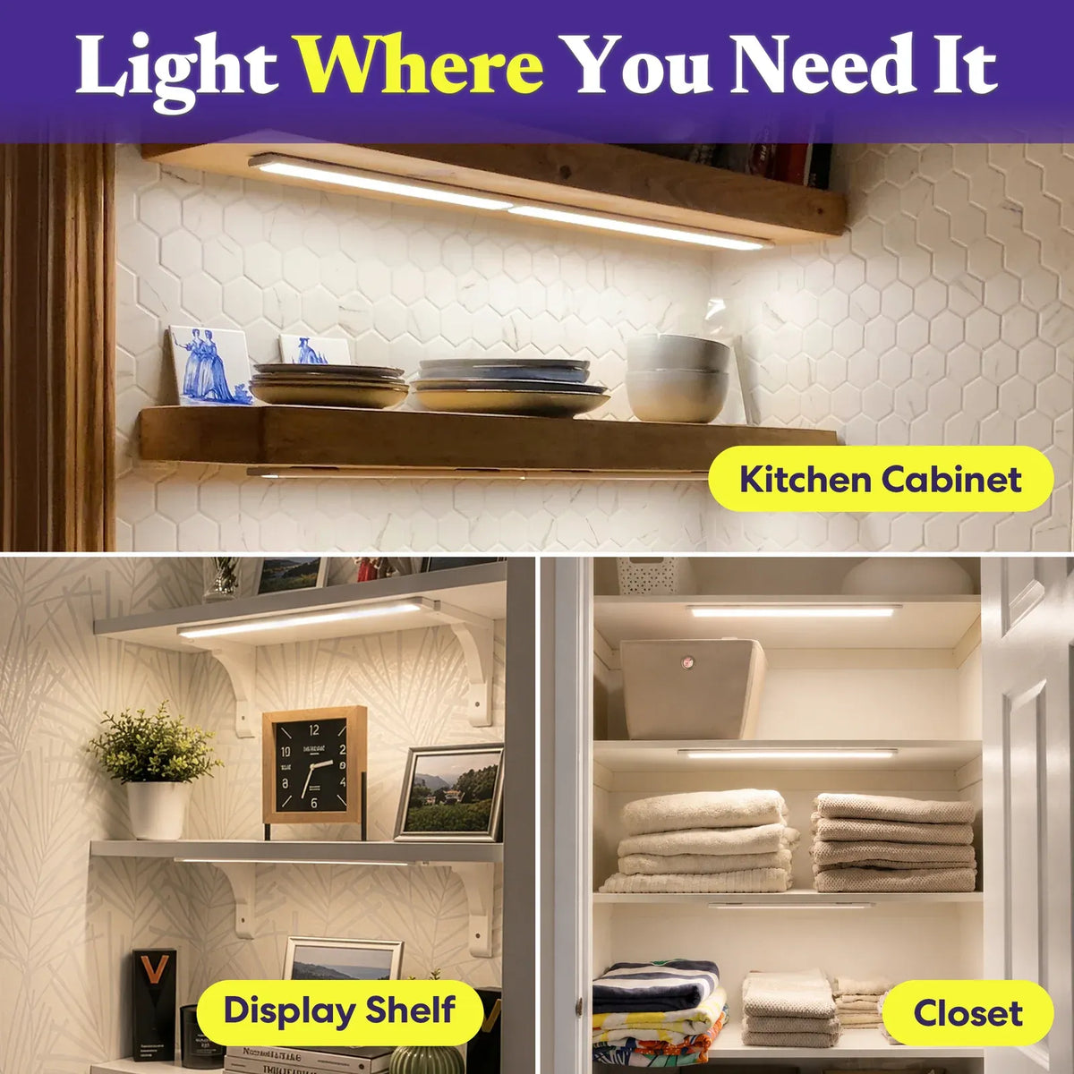 Rechargeable Cabinet Light