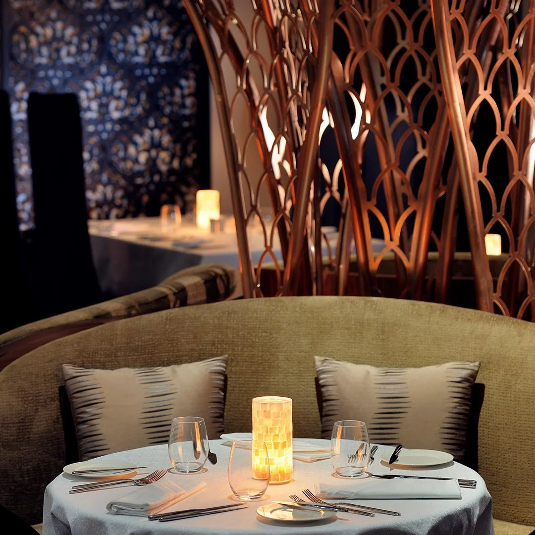 Rechargeable Cordless Table Lamp with a Shell-Inspired Mosaic Diffuser for Decorative Ambient Lighting