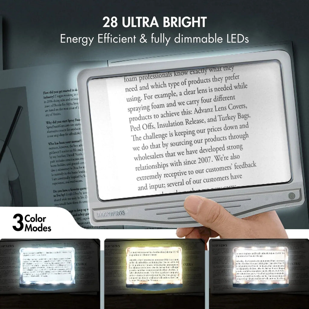 Rechargeable LED Page Magnifier