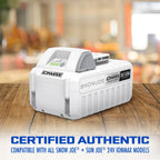 Rechargeable Lithium-Ion Tool Battery, 24V 5.0 Ah, with Charge Indicator for Cordless Outdoor Tools