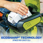 Rechargeable Lithium-Ion Tool Battery, 24V 5.0 Ah, with Charge Indicator for Cordless Outdoor Tools
