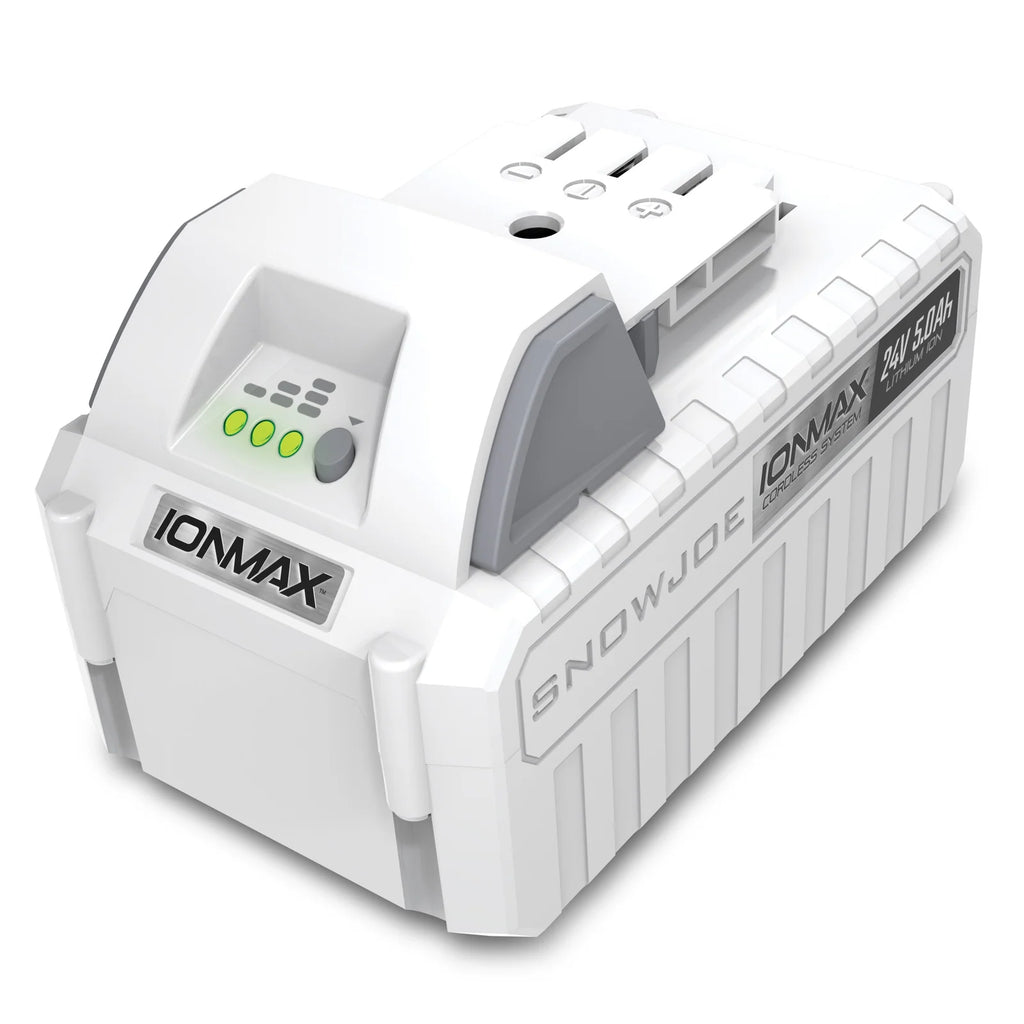 Rechargeable Lithium-Ion Tool Battery, 24V 5.0 Ah, with Charge Indicator for Cordless Outdoor Tools