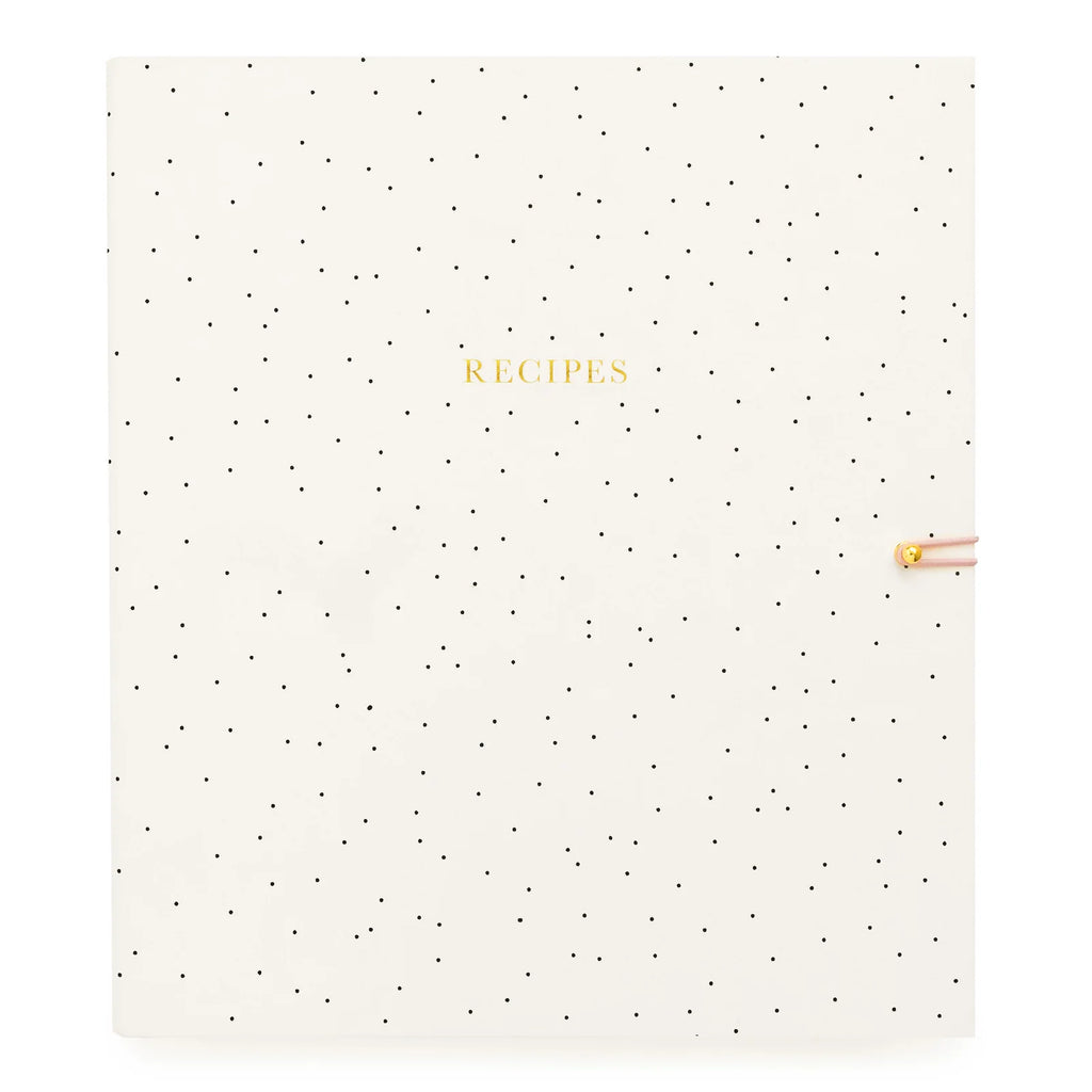 Recipe Binder with Eight Divided Tabs, Refillable Clear Sheets, and Pockets for Family Favorites