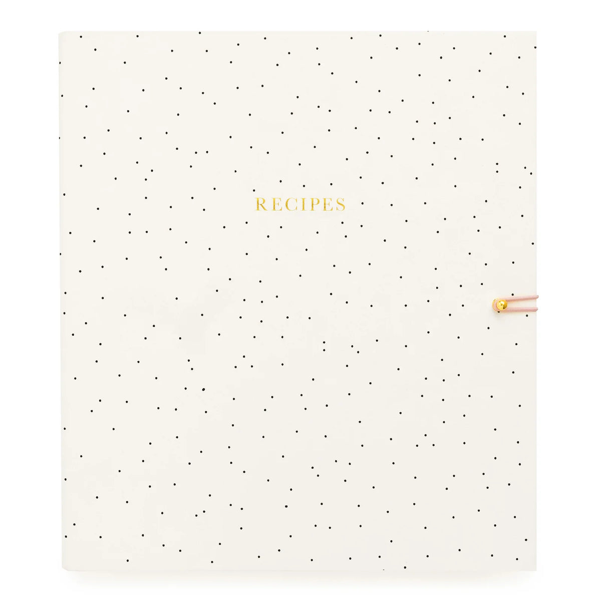 Recipe Binder with Eight Divided Tabs, Refillable Clear Sheets, and Pockets for Family Favorites