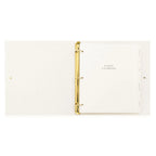 Recipe Binder with Eight Divided Tabs, Refillable Clear Sheets, and Pockets for Family Favorites