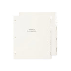 Recipe Binder with Eight Divided Tabs, Refillable Clear Sheets, and Pockets for Family Favorites