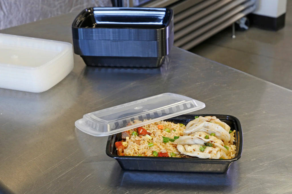 Rectangular Black Food Containers