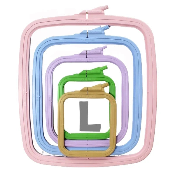 Rectangular Embroidery Hoop, 280 x 250mm ABS Plastic Frame for Cross Stitch and Easier Corner Stitching