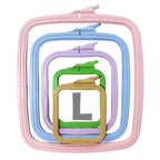 Rectangular Embroidery Hoop, 280 x 250mm ABS Plastic Frame for Cross Stitch and Easier Corner Stitching