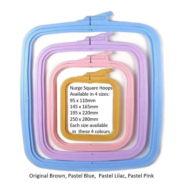 Rectangular Embroidery Hoop, 280 x 250mm ABS Plastic Frame for Cross Stitch and Easier Corner Stitching