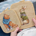 Rectangular Embroidery Hoop, 280 x 250mm ABS Plastic Frame for Cross Stitch and Easier Corner Stitching