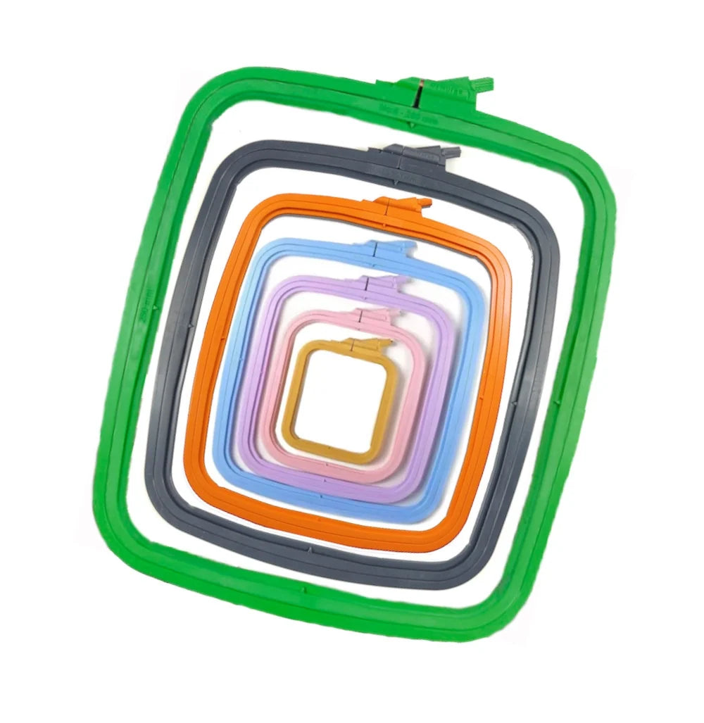 Rectangular Embroidery Hoop, 280 x 250mm ABS Plastic Frame for Cross Stitch and Easier Corner Stitching