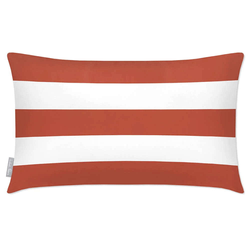 Rectangular Outdoor Cushion in Three Horizon — Burnt Ochre / 50 x 30 cm / Burnt Ochre / 55 x 35 cm / Burnt Ochre / 60 x 40 cm