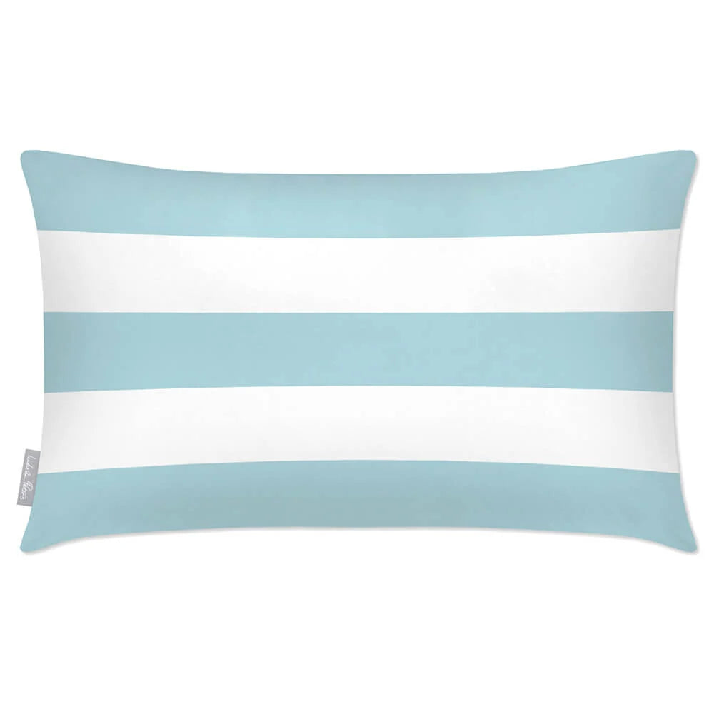 Rectangular Outdoor Cushion in Three Hori — Celeste Blue / 50 x 30 cm / Celeste Blue / 55 x 35 cm / Celeste Blue / 60 x 40 cm