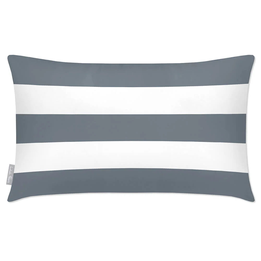 Rectangular Outdoor Cushion in Three Horizon — French Grey / 50 x 30 cm / French Grey / 55 x 35 cm / French Grey / 60 x 40 cm
