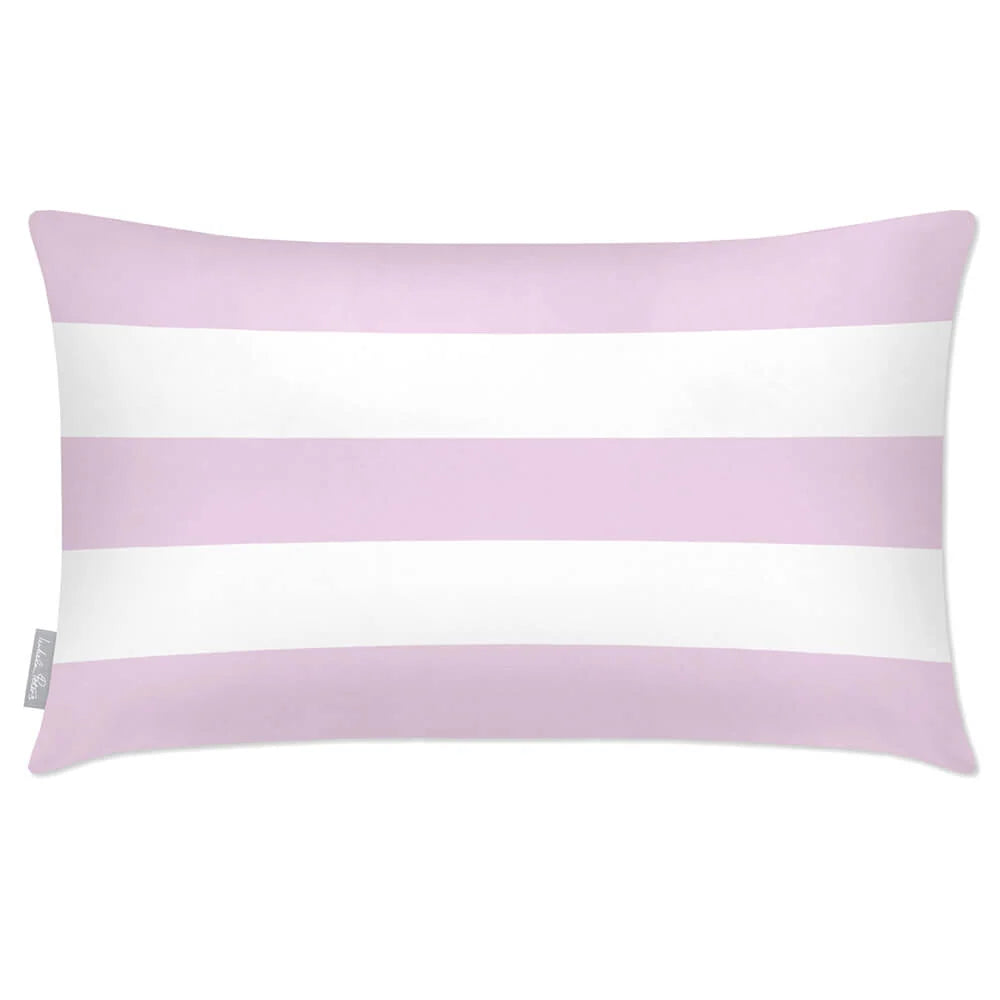 Rectangular Outdoor Cushion in Three Horizon — Peony Blush / 50 x 30 cm / Peony Blush / 55 x 35 cm / Peony Blush / 60 x 40 cm