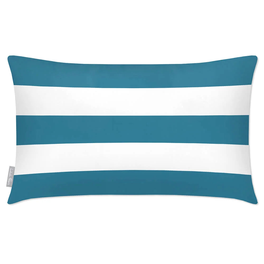 Rectangular Outdoor Cushion in Three H — Prussian Blue / 50 x 30 cm / Prussian Blue / 55 x 35 cm / Prussian Blue / 60 x 40 cm