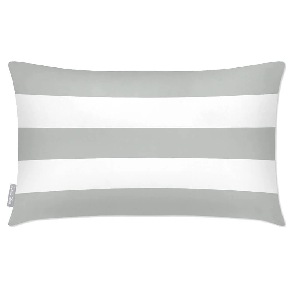 Rectangular Outdoor Cushion in Three Horizontal — Storm Grey / 50 x 30 cm / Storm Grey / 55 x 35 cm / Storm Grey / 60 x 40 cm
