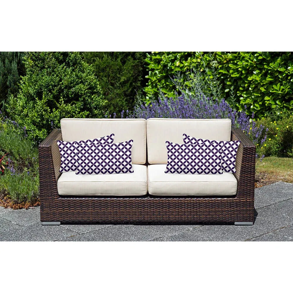 Rectangular Outdoor Cushion with Waterproof Fabric and Soft Padding for Garden and Balcony Seating