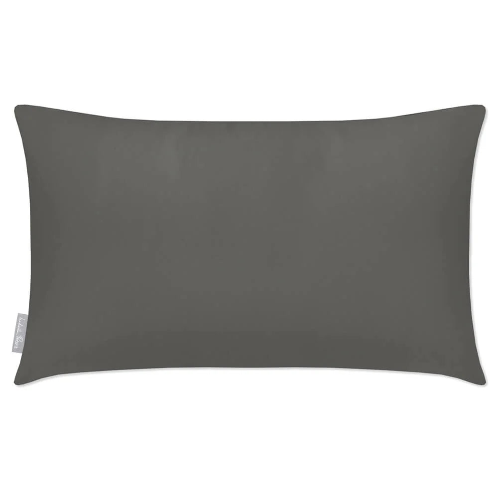 Rectangular Outdoor Garden Cushion in Muted and Vibrant Col — Beluga / 50 x 30 cm / Beluga / 55 x 35 cm / Beluga / 60 x 40 cm