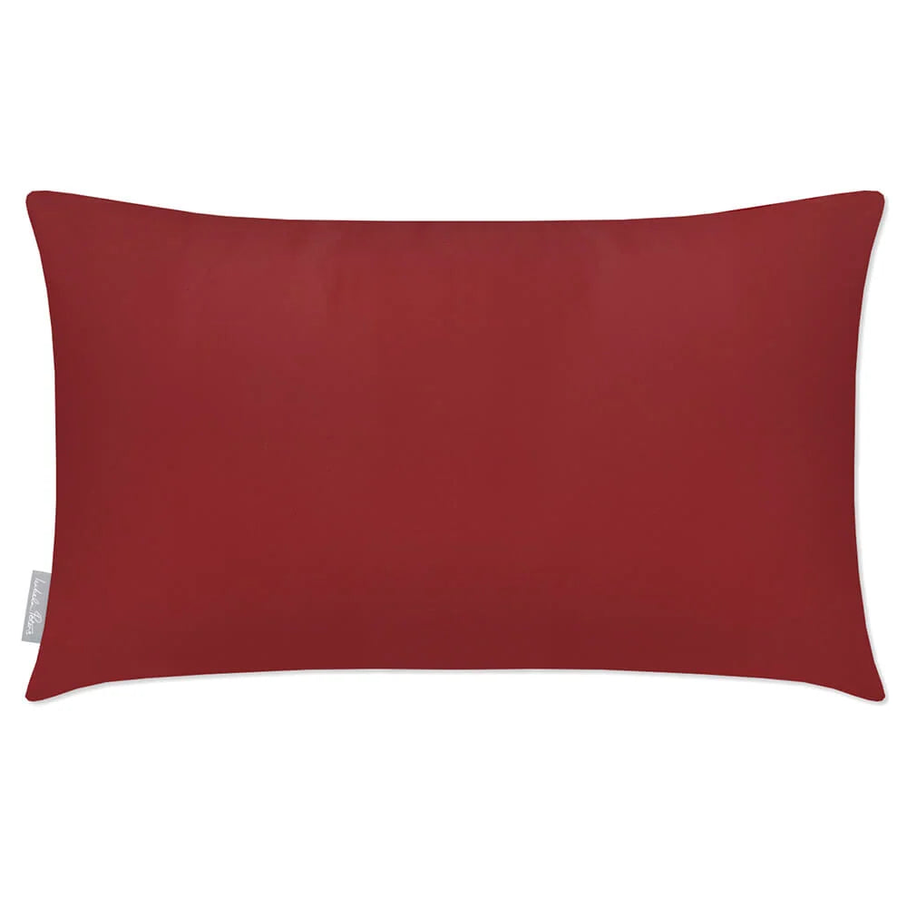 Rectangular Outdoor Garden Cushion in — Raspberry Red / 50 x 30 cm / Raspberry Red / 55 x 35 cm / Raspberry Red / 60 x 40 cm