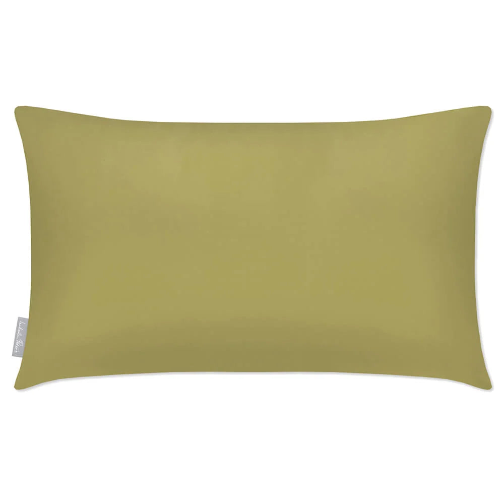 Rectangular Outdoor Garden Cushion in Muted — Golden Lime / 50 x 30 cm / Golden Lime / 55 x 35 cm / Golden Lime / 60 x 40 cm