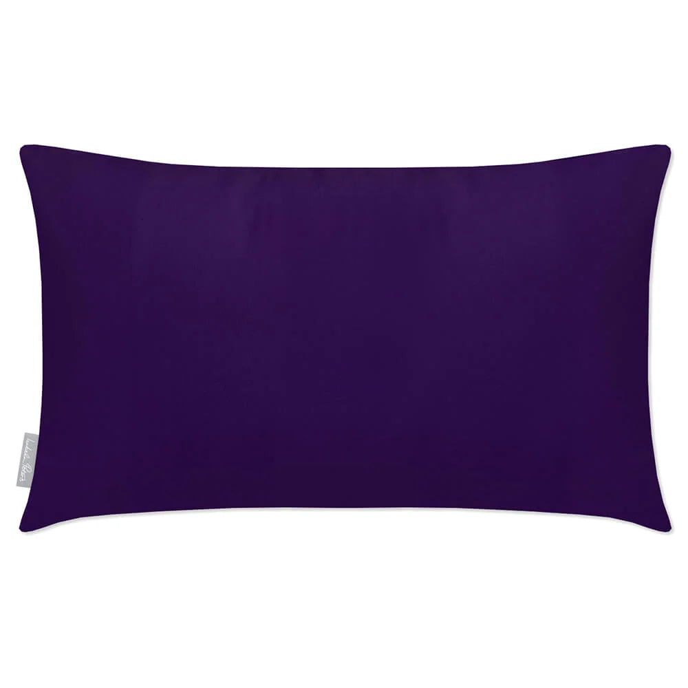 Rectangular Outdoor Garden Cushion in Muted and Vi — Morc Blue / 50 x 30 cm / Morc Blue / 55 x 35 cm / Morc Blue / 60 x 40 cm