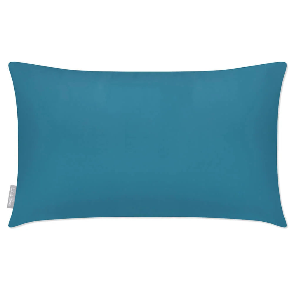 Rectangular Outdoor Garden Cushion in — Prussian Blue / 50 x 30 cm / Prussian Blue / 55 x 35 cm / Prussian Blue / 60 x 40 cm