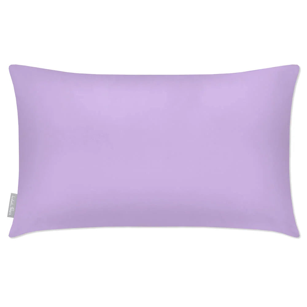 Rectangular Outdoor Garden Cushion in Muted and Vibrant Col — Violet / 50 x 30 cm / Violet / 55 x 35 cm / Violet / 60 x 40 cm