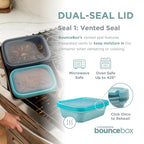 Rectangular Silicone Food Storage Container for Oven Baking, Microwave Reheating and Freezer Storage