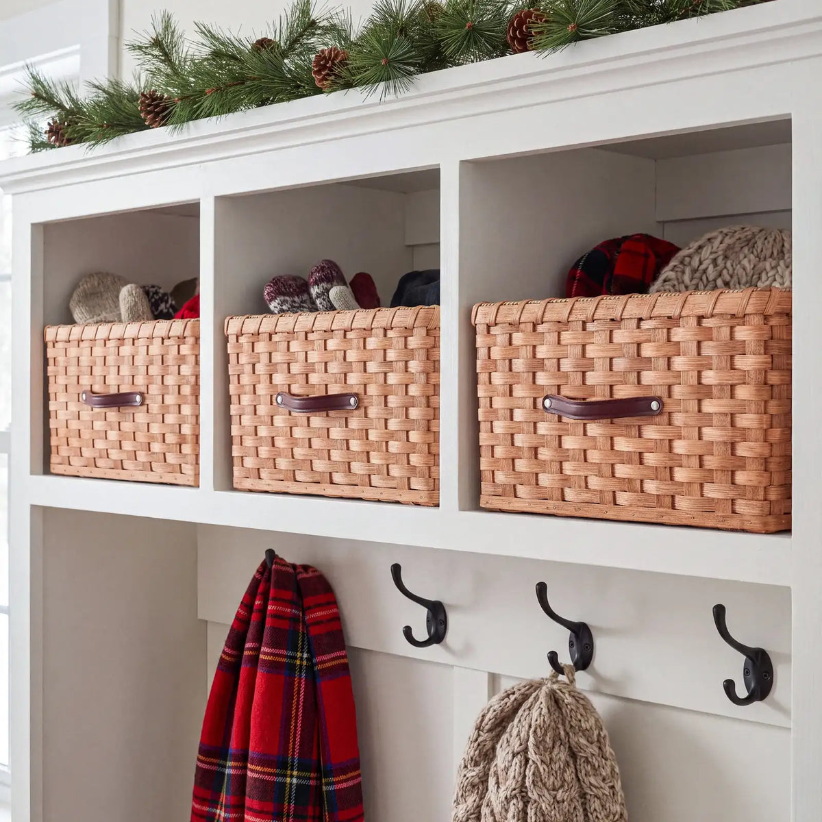 Rectangular Wicker Storage Basket Handwoven to Custom Dimensions