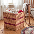 Rectangular Wicker Storage Basket Handwoven to Custom Dimensions