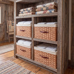 Rectangular Wicker Storage Basket Handwoven to Custom Dimensions